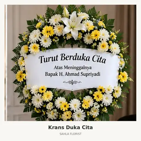 Krans Bunga Duka Taman Anggrek